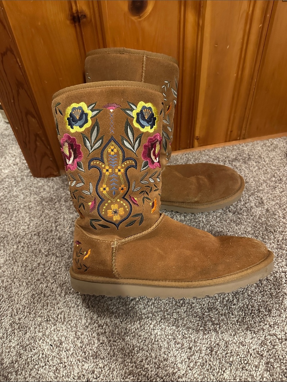 Embroidered Ugg Australia Boots
